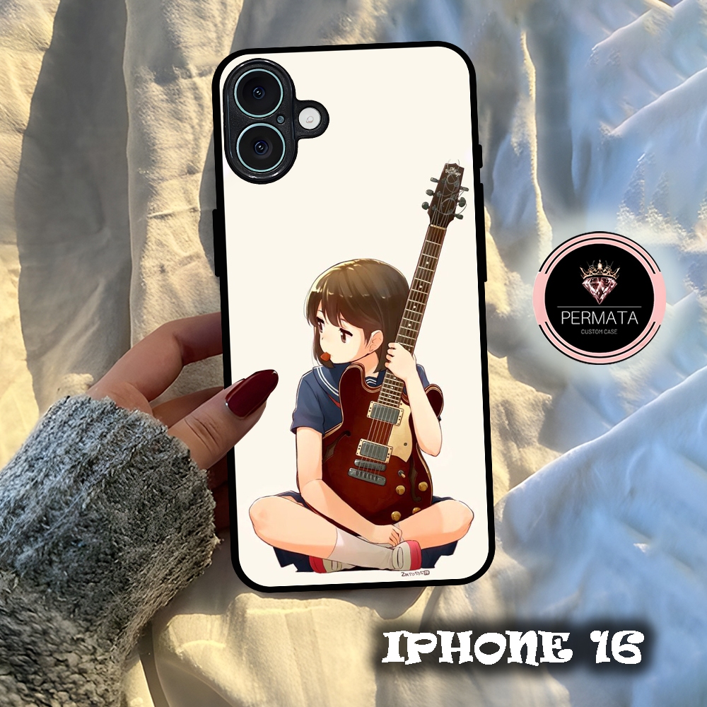 |AN03| PERMATA CASE IPHONE 16| KILAU EFEK KACA | CASE HP CUSTOM SOFTCASE | CASING HP KUALITAS REALPI