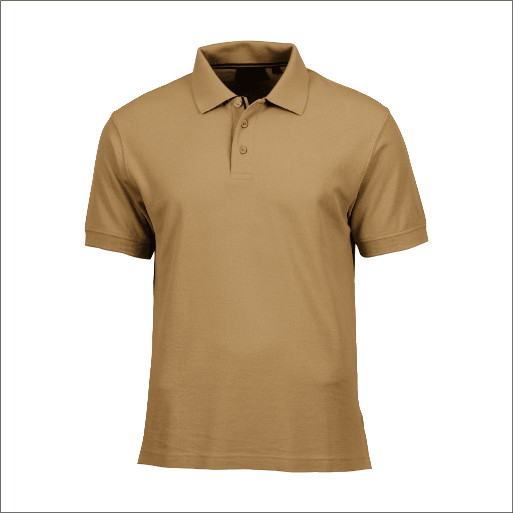 KAOS POLO PRIA PREMIUM PENDEK - WARNA COKLAT MOCCA - AWESAM