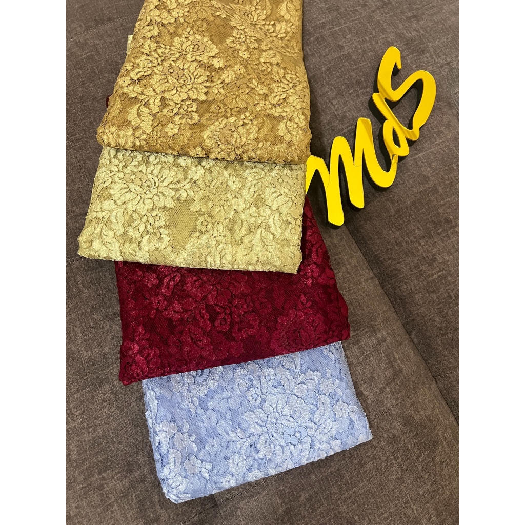 MdS Kain Kebaya Glossy Metalik 2 Baju Ceplok 2,6 x 1,5 meter JAS