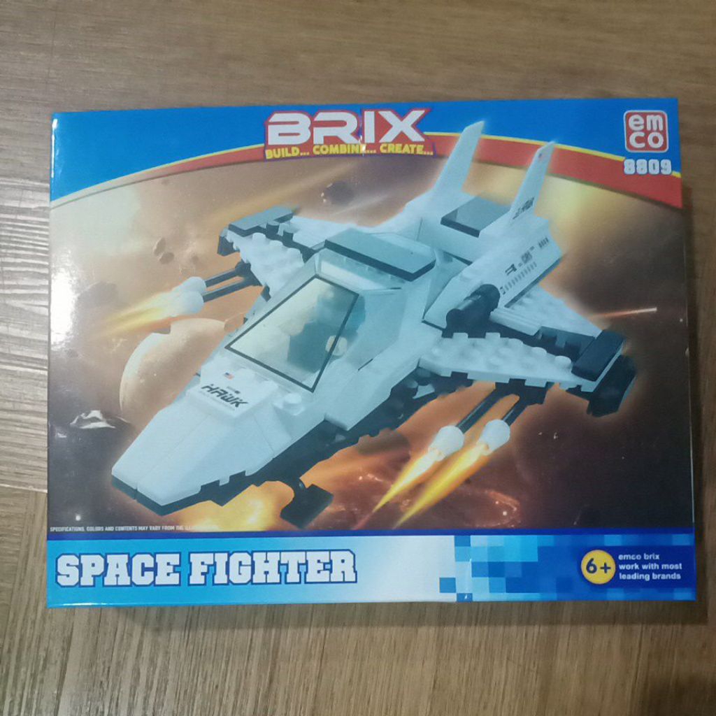 EMCO Brix space Fighter lego susun kapal tempur