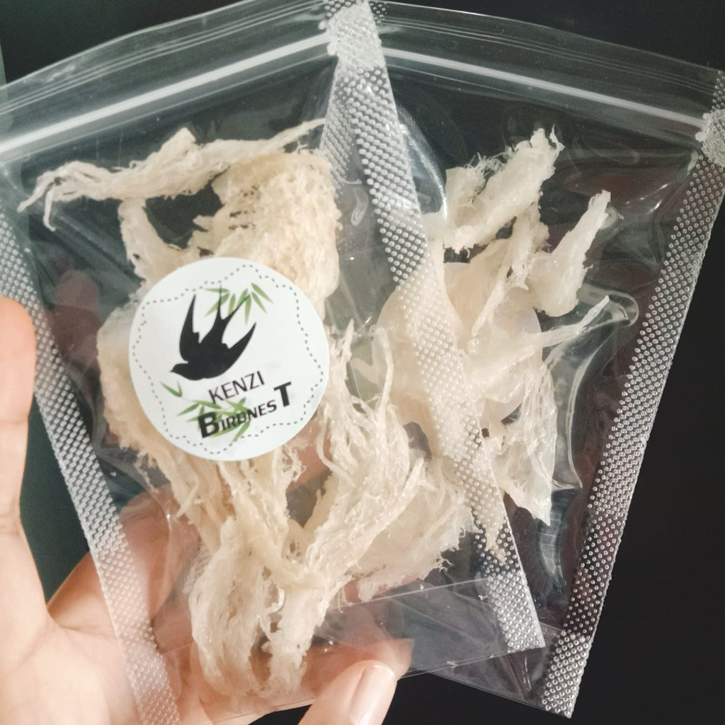 Sarang Burung Walet Bersih Patahan 1 Gram/100% walet Asli