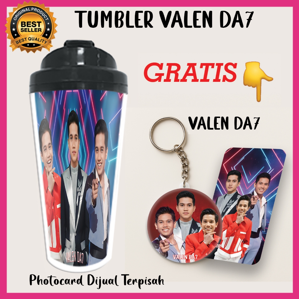Tumbler Minum DANGDUT ACADEMY 7 460ml + Bonus Gantungan Kunci | Botol Stylish & Anti Bocor