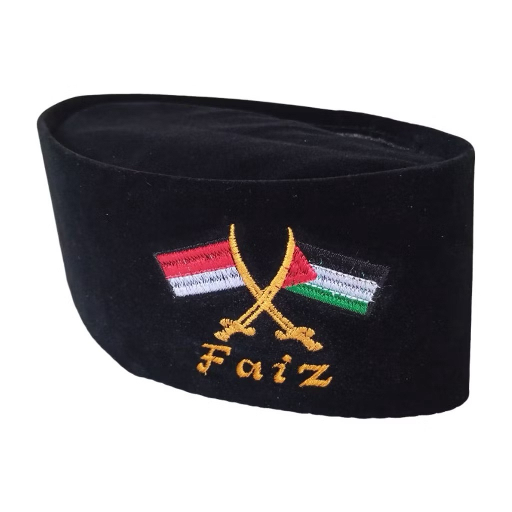 PECI BENDERA PALESTINA DAN PECI BENDERA INDONESIA PECI HITAM POLOS