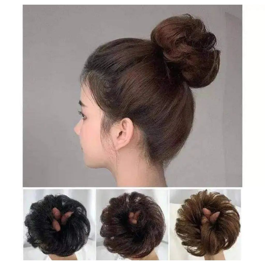 sanggul ikat rambut/sanggul moderen/sanggul simpel