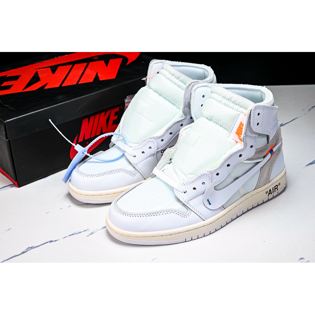 Off White x Air Jordan OW AJ1 AQ0818-100 ready size 41 siap kirim