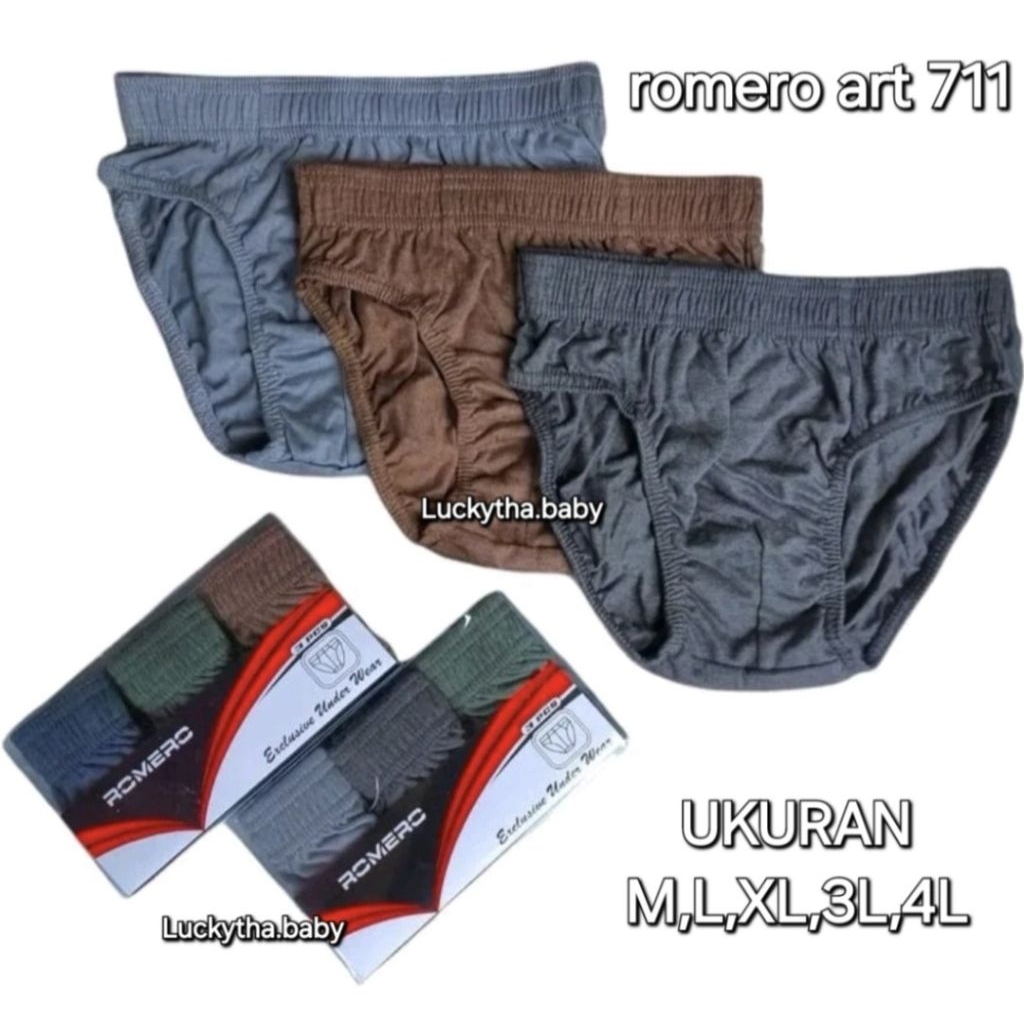 ROMERO Terra 711 Celana dalam pria murah / cd pria romero art 711 / celana dalam pria