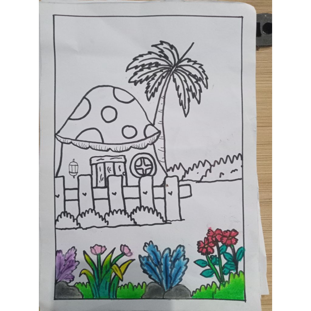 SKETSA GAMBAR PEMANDANGAN