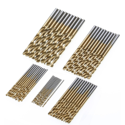 Mata Bor Set Komplit 50 Pcs Multifungsi Mini Alat Bor Ukir Pahat Kayu Plastik Alumunium Besi Tembok 