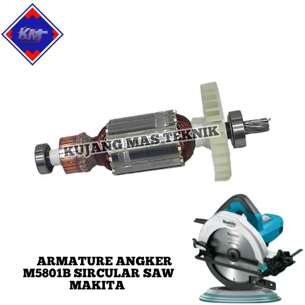 ARMATURE ANGKER M5801B MESIN SIRCULAR SAW 7" M5801 ROTOR M5801 B ROTOR ANGKER M5801
