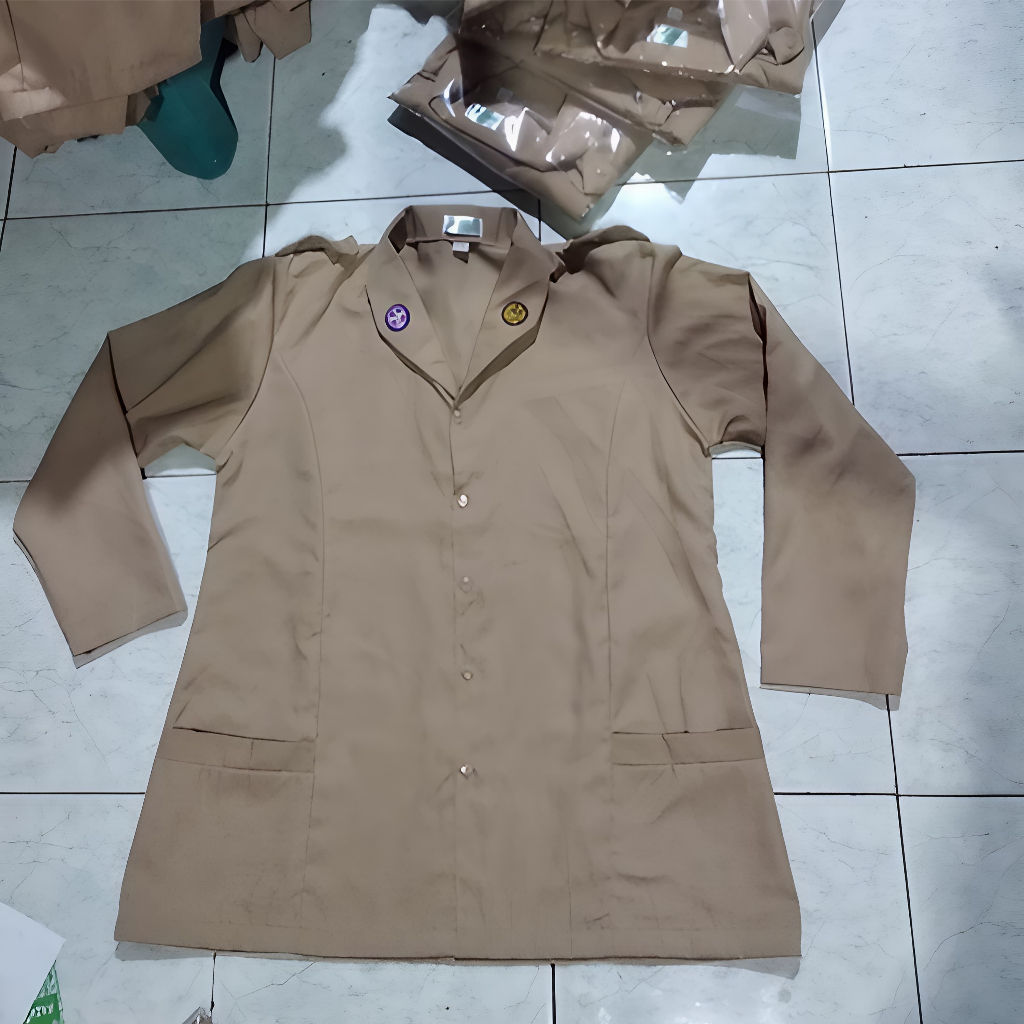 Seragam Pramuka Wanita SMP SMA Guru Tanpa Tali Baju Pramuka Pembina Tanpa Tali