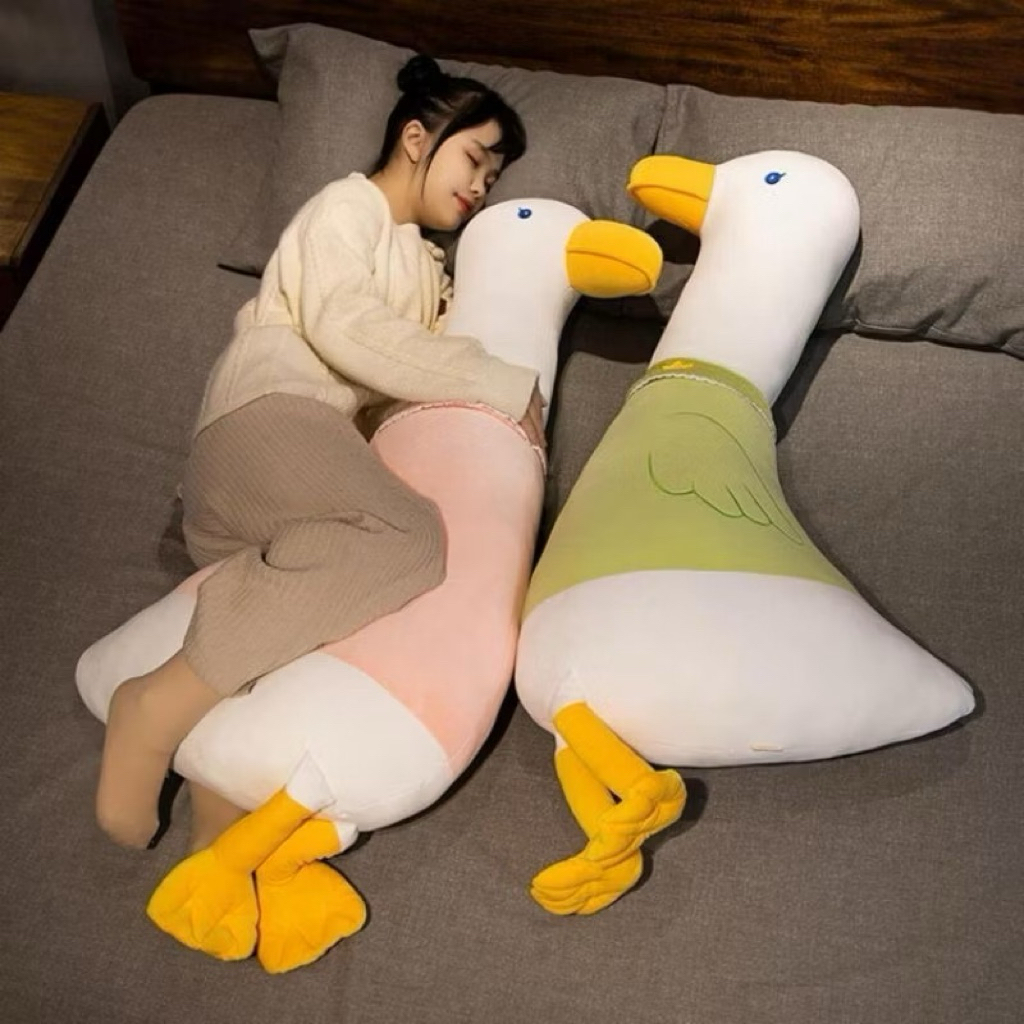 Boneka Sitting Goose Jumbo Boneka Angsa Bebek Duduk Bantal Bebek Angsa Guling Bebek Angsa