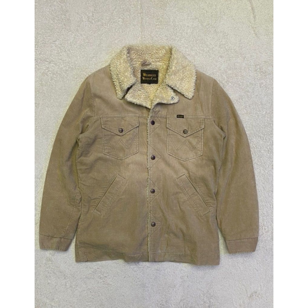 Jacket Wrangler Trucker Vintage Corduroy Cream