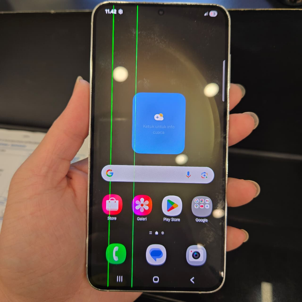 LCD SAMSUNG S23 PLUS ORIGINAL MINUS GARIS SESUAI IKLAN