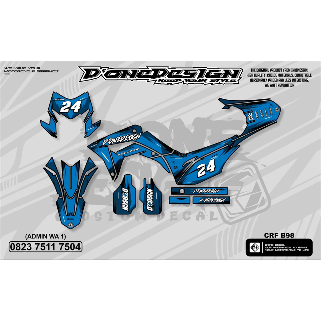 decal crf 150 full chrome