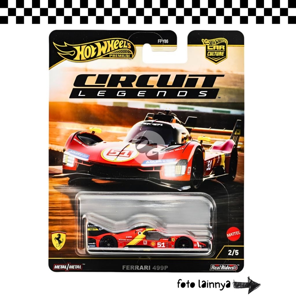 Hot wheels premium ferrari 499p