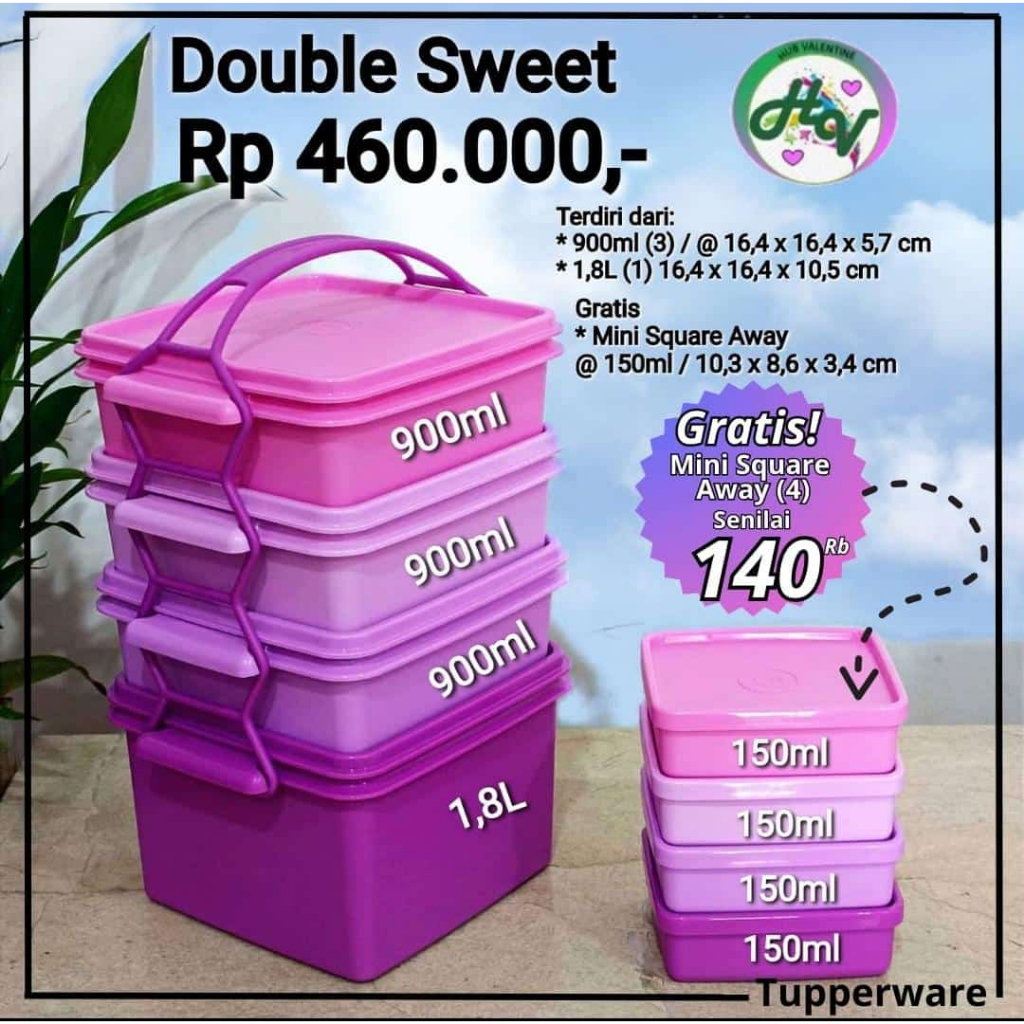 Tupperware Rantang susun original&New- Rantang Modern