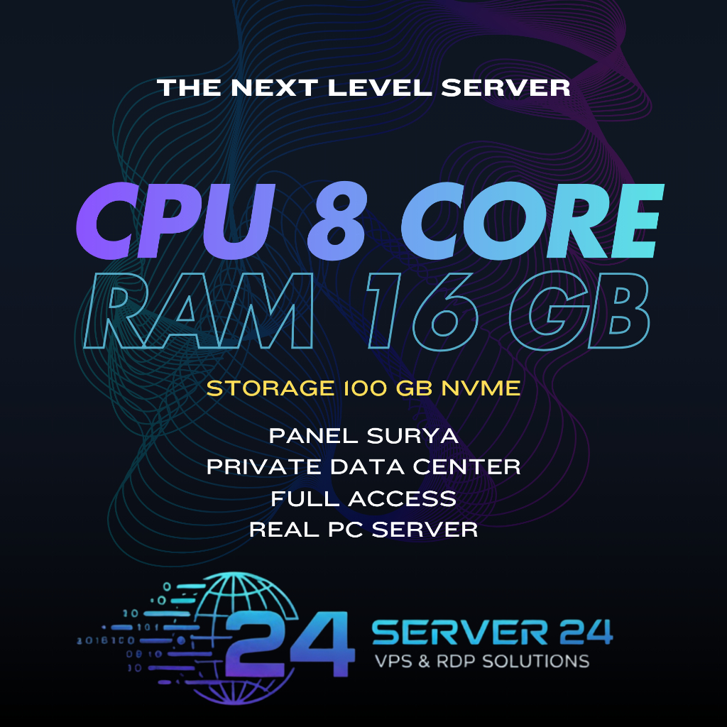 RDP/VPS 8 CORE 16 GB  Windows/Linux Anti Suspend [ SOLAR PANEL ] BISA DIPERPANJANG