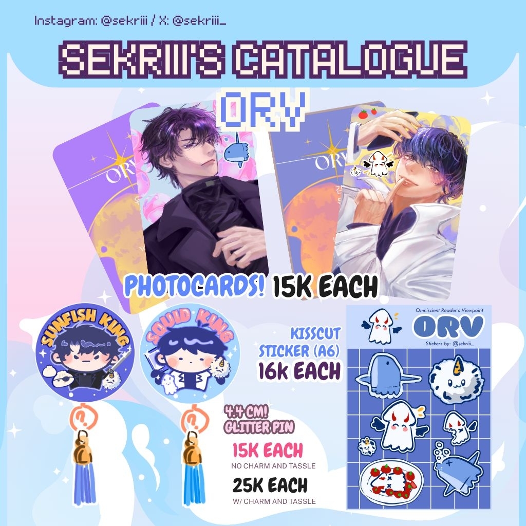 (READY STOCK) Merch Omniscient Reader's Viewpoint (Photocards, Pins and Sticker)