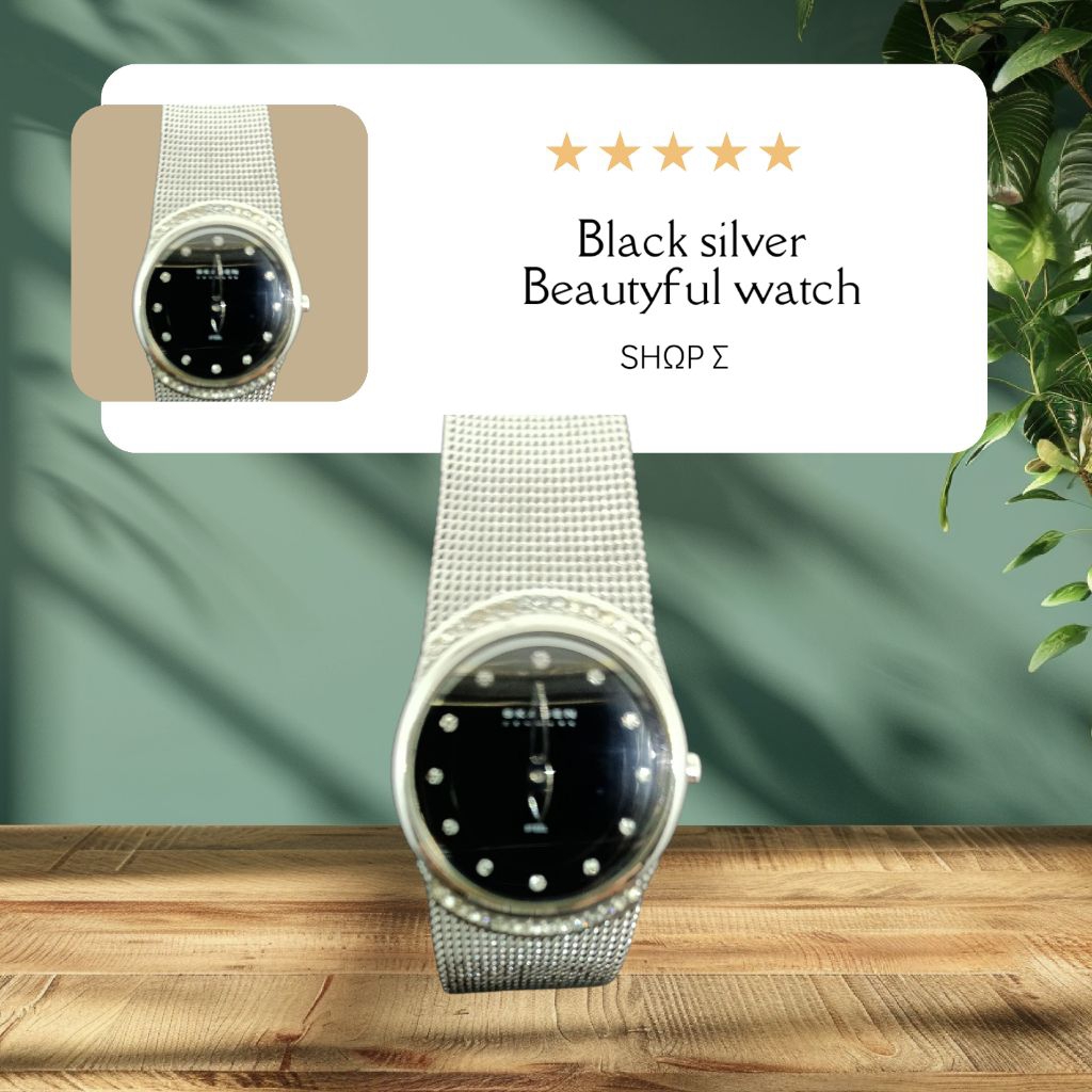 Preloved Jam tangan wanita silver oval SLIM #seken#second#bekas MULUS