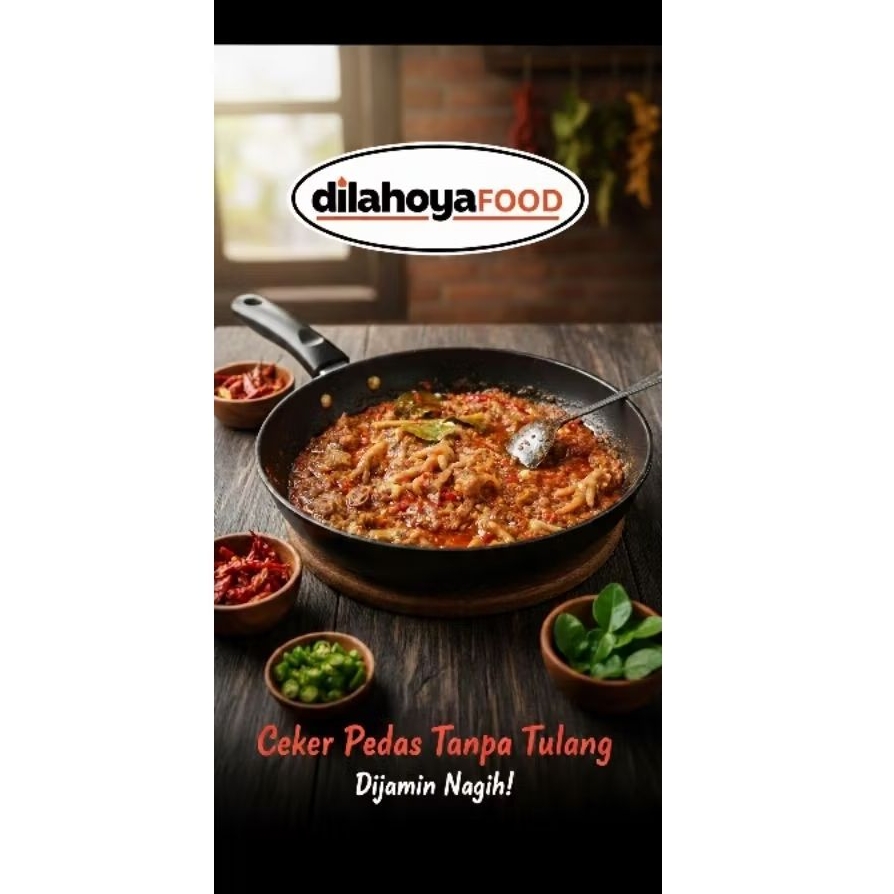 CEKER TANPA TULANG PEDAS FROZEN FOOD
