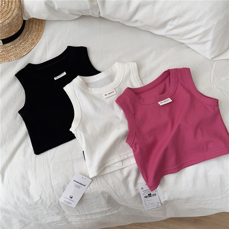 LR CTT465 Crop Top korea Anak Perempuan/ Atasan Tanktop CropTop / Baju Anak