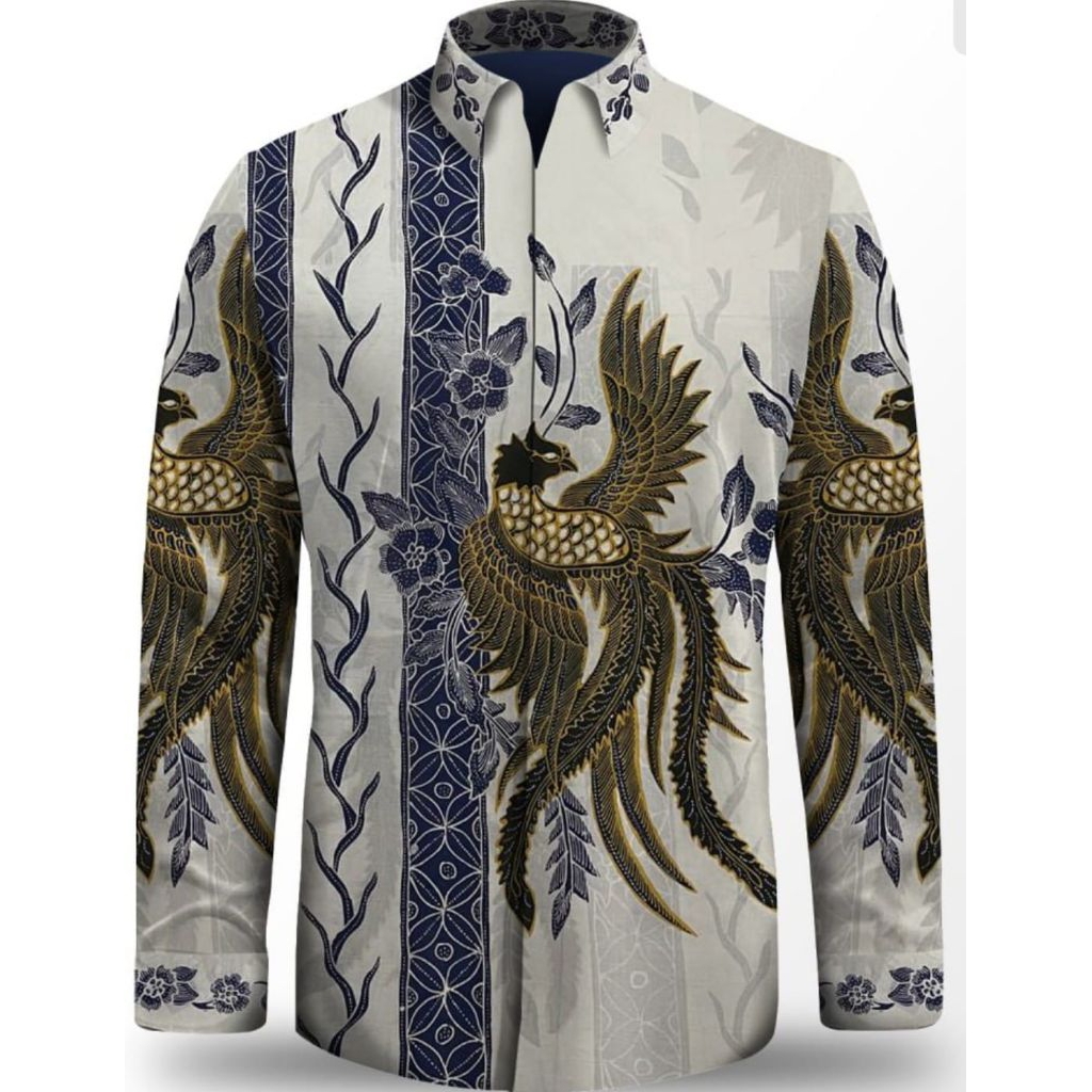 kain batik tulis pria bahan katun batik tulis putih biru batik tulis pria. am