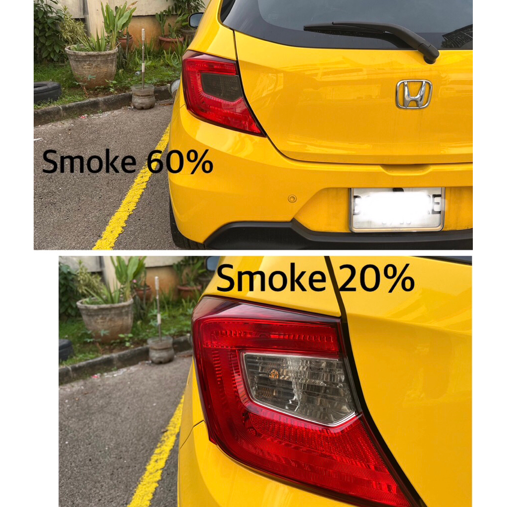 Sticker Lampu Belakang Honda Brio Smoke