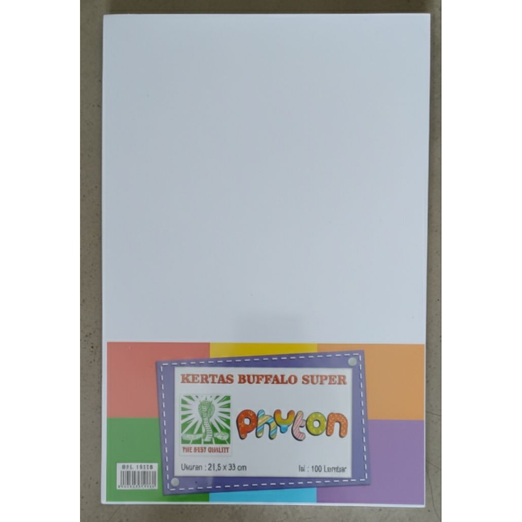 kertas cover jilid f4 putih 1 pak isi 100 lembar