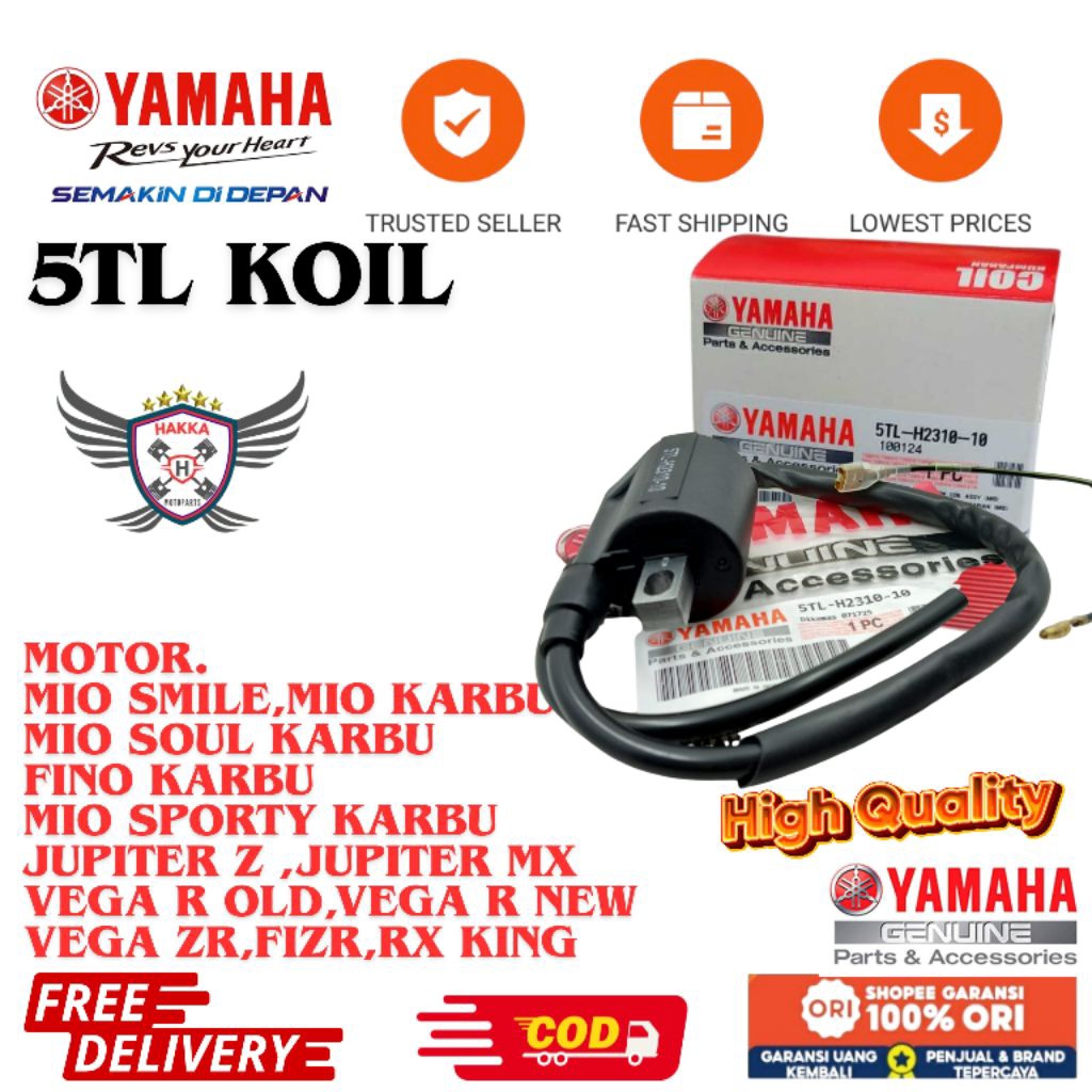 5TL ORIGINAL KOIL YAMAHA MIO SPORTY,KOIL YAMAHA MIO KARBU,KOIL YAMAHA MIO SOUL KARBU,KOIL YAMAHA FIN