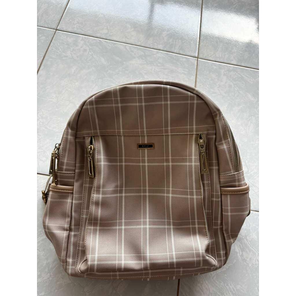 PL backpack enji warna khaki