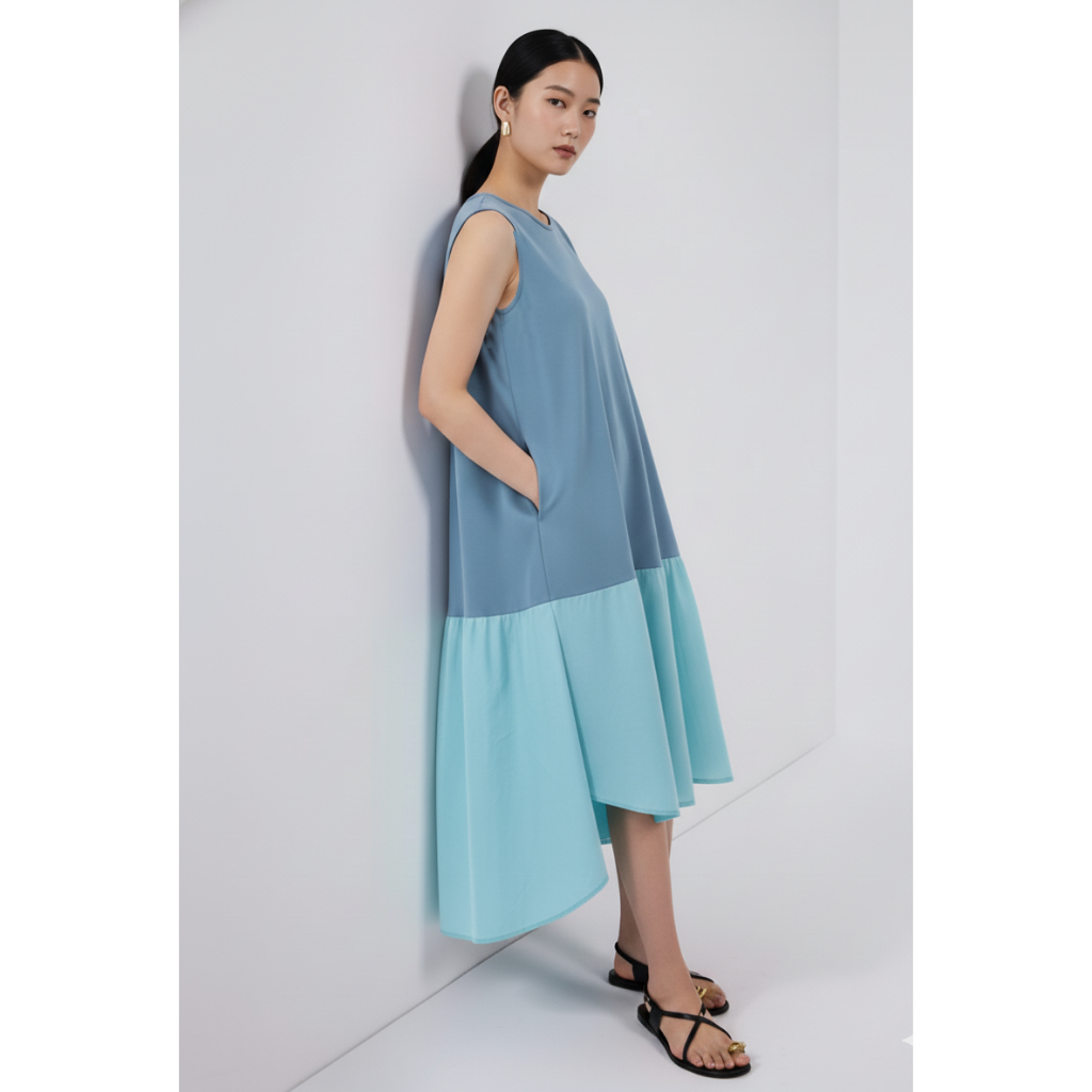 ODIVA Kona Dress Kaos Midi  - 3 Warna