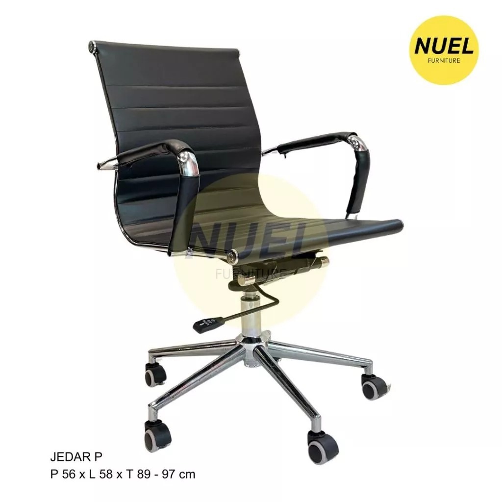NUEL Kursi Kantor Direktur Kulit / Kursi Manager / Jedar Office Chair