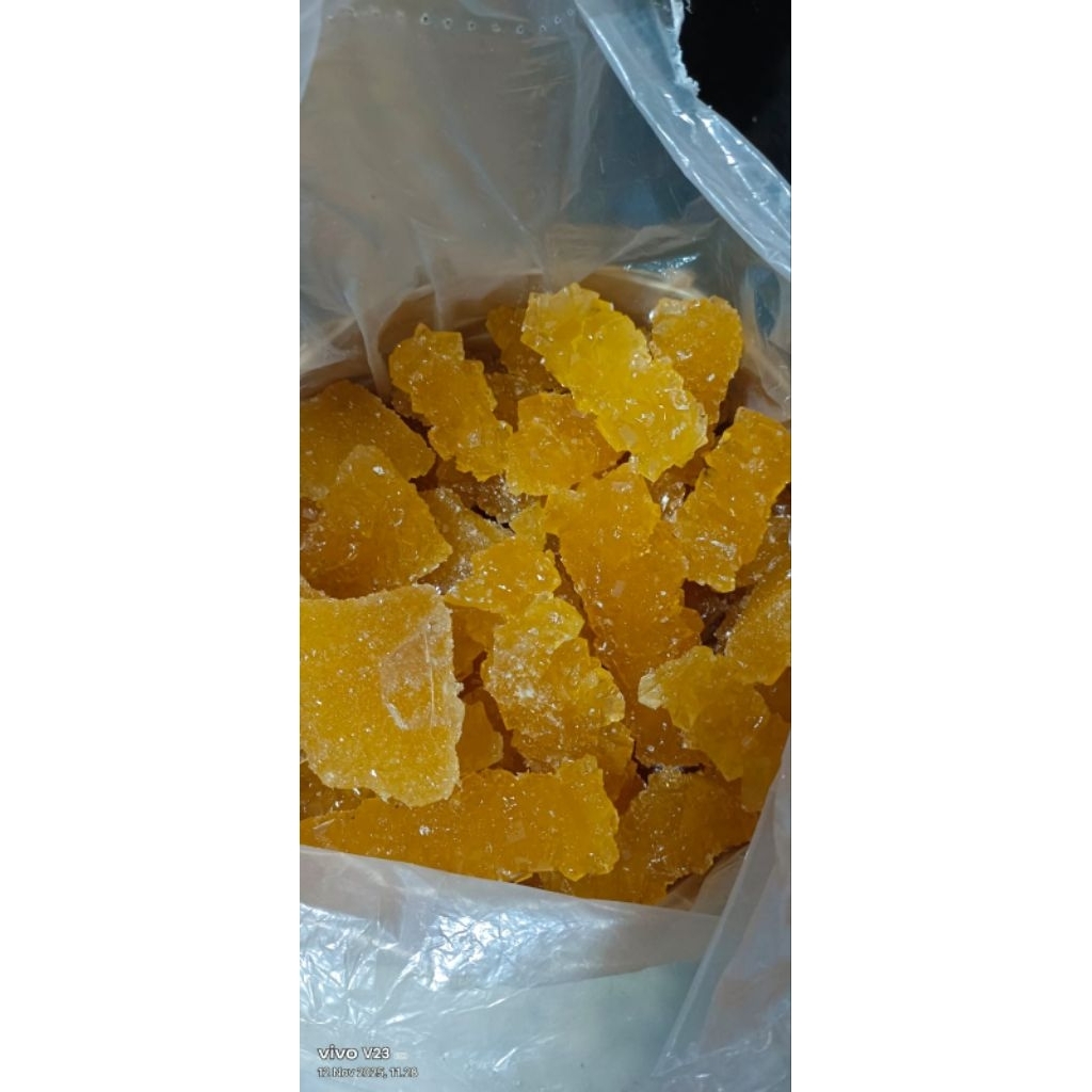 gula batu kristal kuning