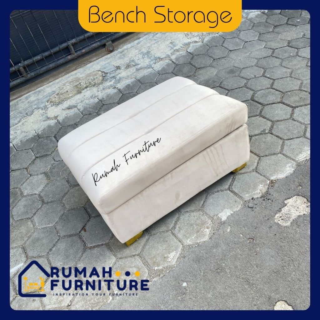 Rumah Furniture - Bench Storage Horizontal | Bench Storage | Bench | Stool | Sofa Bench | Phuf sofa