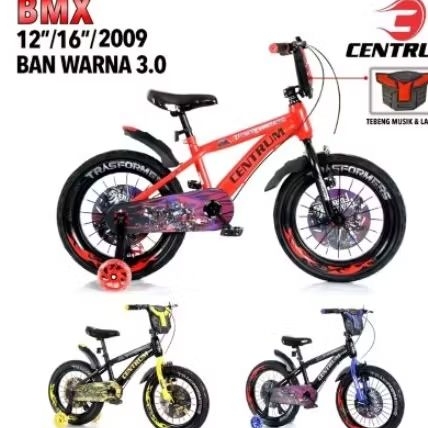 SEPEDA BMX 18 CENTRUM BAN 3.0 + MUSIK + BAN MOTIF + RODA SAMPING