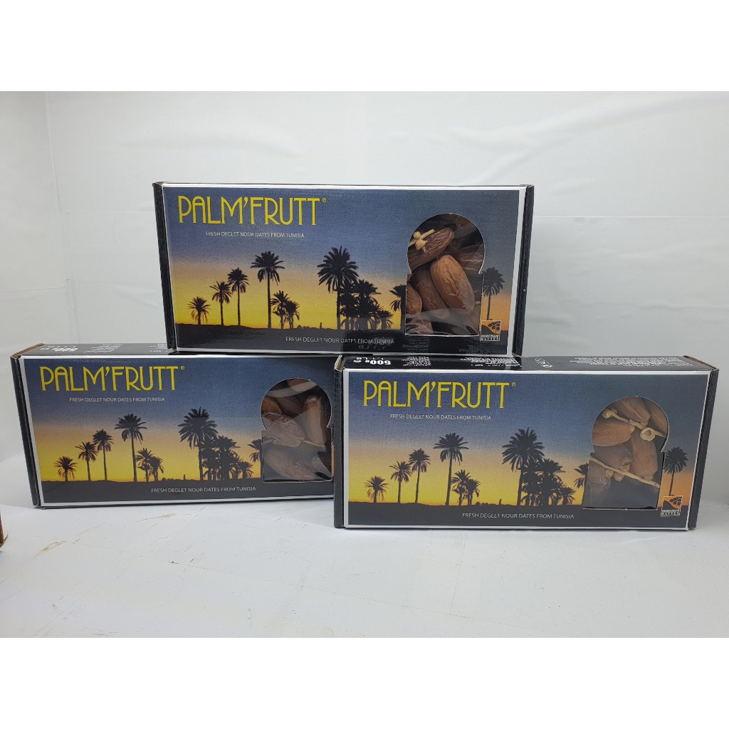 Kurma Palm Fruit //Kurma Tangkai 500gr KEMASAN DUS /Kurma palm tunis tangkai (exp2027)