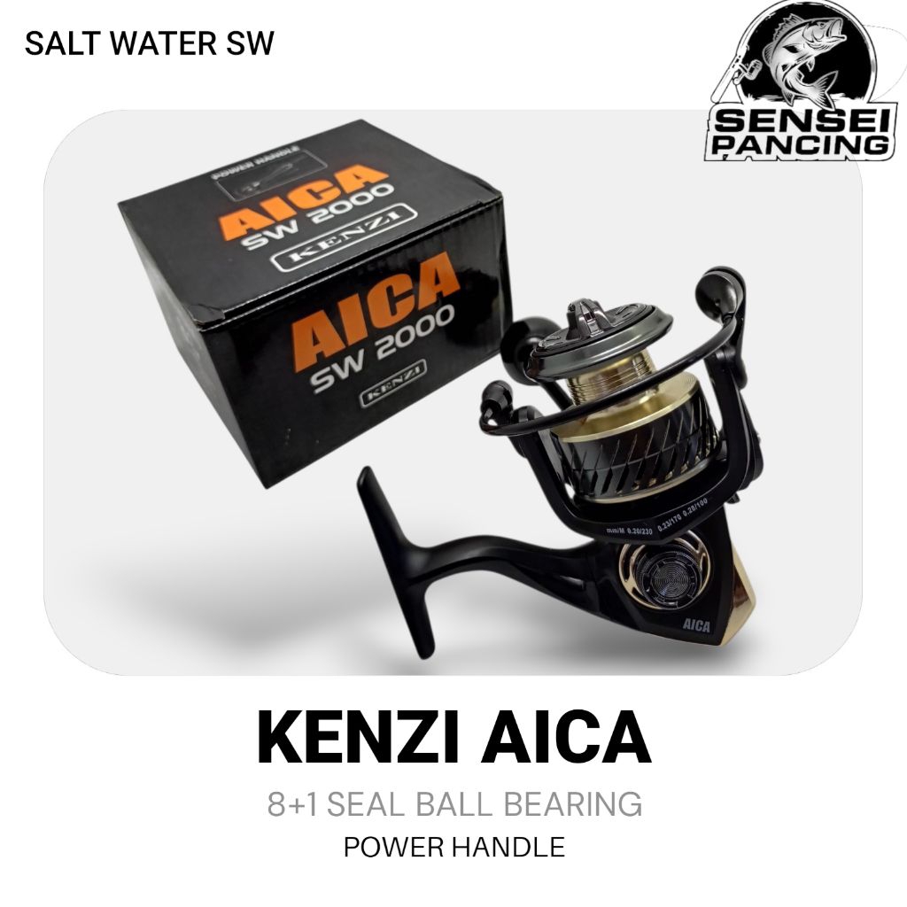 REEL KENZI AICA SALT WATER 1000 2000 POWER HANDLE