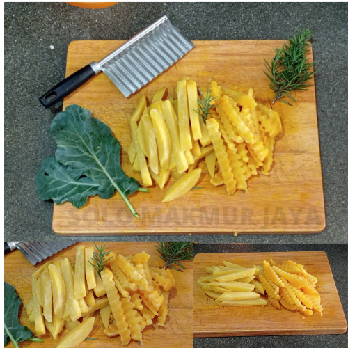 Frozen Sweet Potato Coated Fries Ubi Goreng Renyah 1 kg Murah- Polos 1 kg Ubi Beku Ubi Frozen - Oren