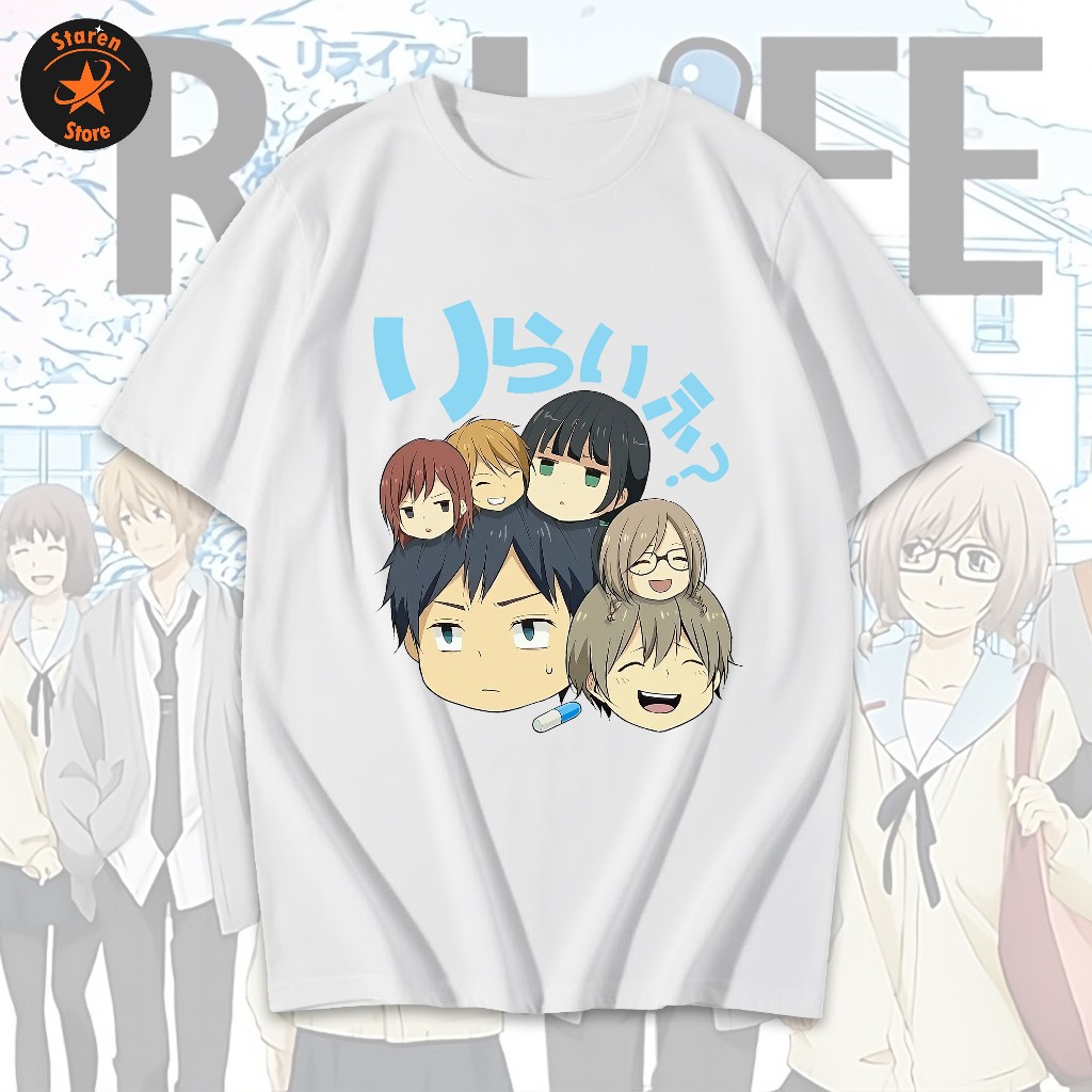 Kaos Anime Re Life Kaos Re Life Unisex Bahan Cotton Combed Premium Nyaman