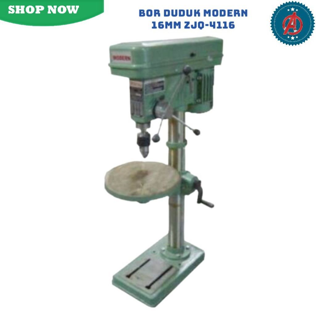 Mesin Bor Duduk Modern 16mm ZJQ-4116 / Modern ZJQ4116 16mm.