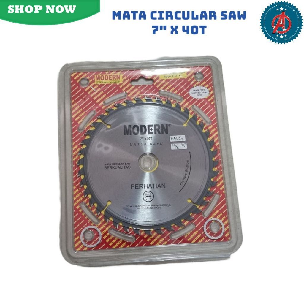 Mata Pisau Kayu Circular Saw 7'' x 40T Modern / Circular Saw Blade 7'' x 40T - Mata Gergaji Circle 7