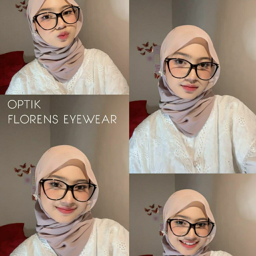 Kacamata wanita cat eye 1018 TERBARU Kacamata photocromic minus