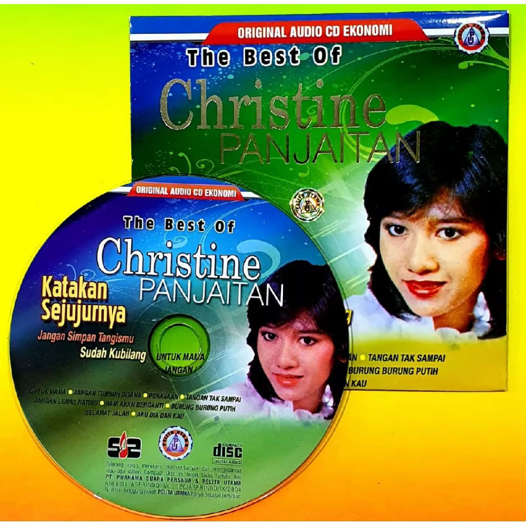 KASET CD LAGU CHRISTINE PANJAITAN-LAGU POP INDONESIA JADUL-LAGU POP INDONESIA-KASET CD LAGU NOSTALGI