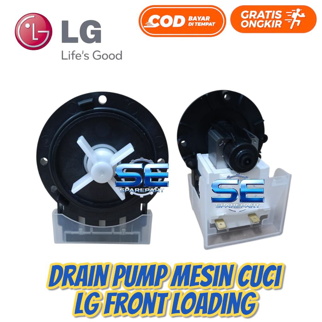 LG F1007NPPW MOTOR DRAIN PUMP MESIN CUCI LG FRONT LOADING - DRAIN PUMP LG
