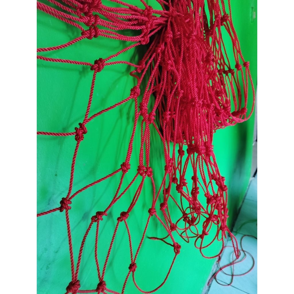 jaring lapangan futsal,jaring sepak bola,jaring lapangan voly tali 3 mm lubang 15 cm