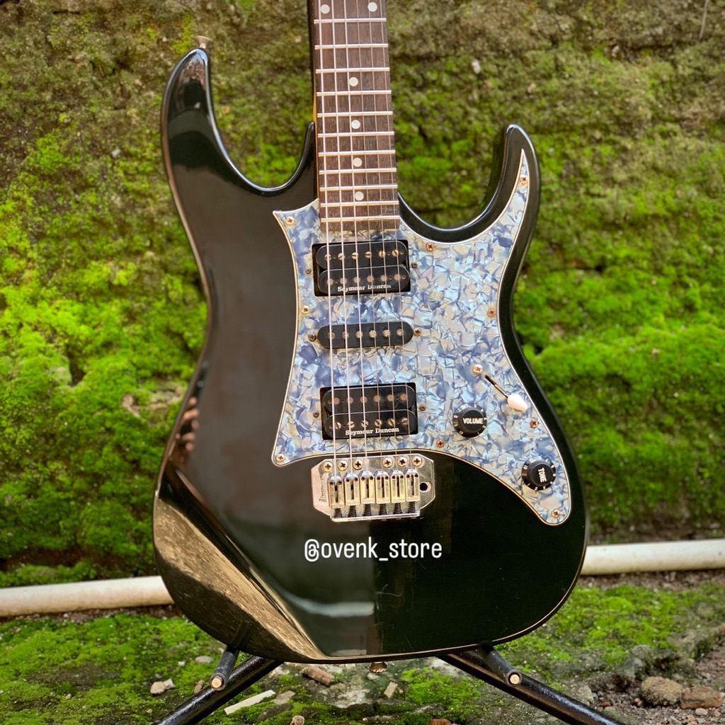 IBANEZ GIO GRX150 SECOND ORIGINAL FULL UPGRADE PICKUP SEYMOUR DUNCAN FRET HOSCO JEPANG