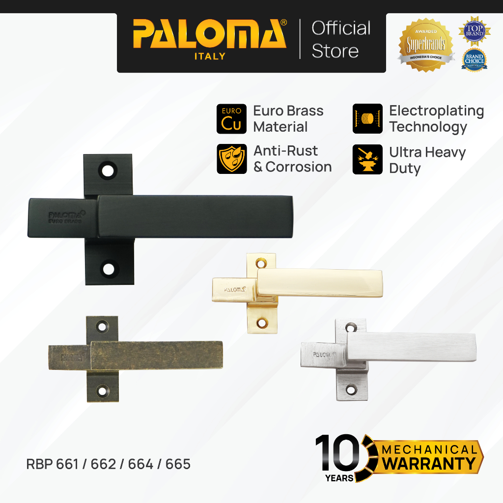 PALOMA Rambuncis Kunci Pengunci Pengaman Jendela Rumah Window Slot Kunci Grendel Gerendel Brass Kuni