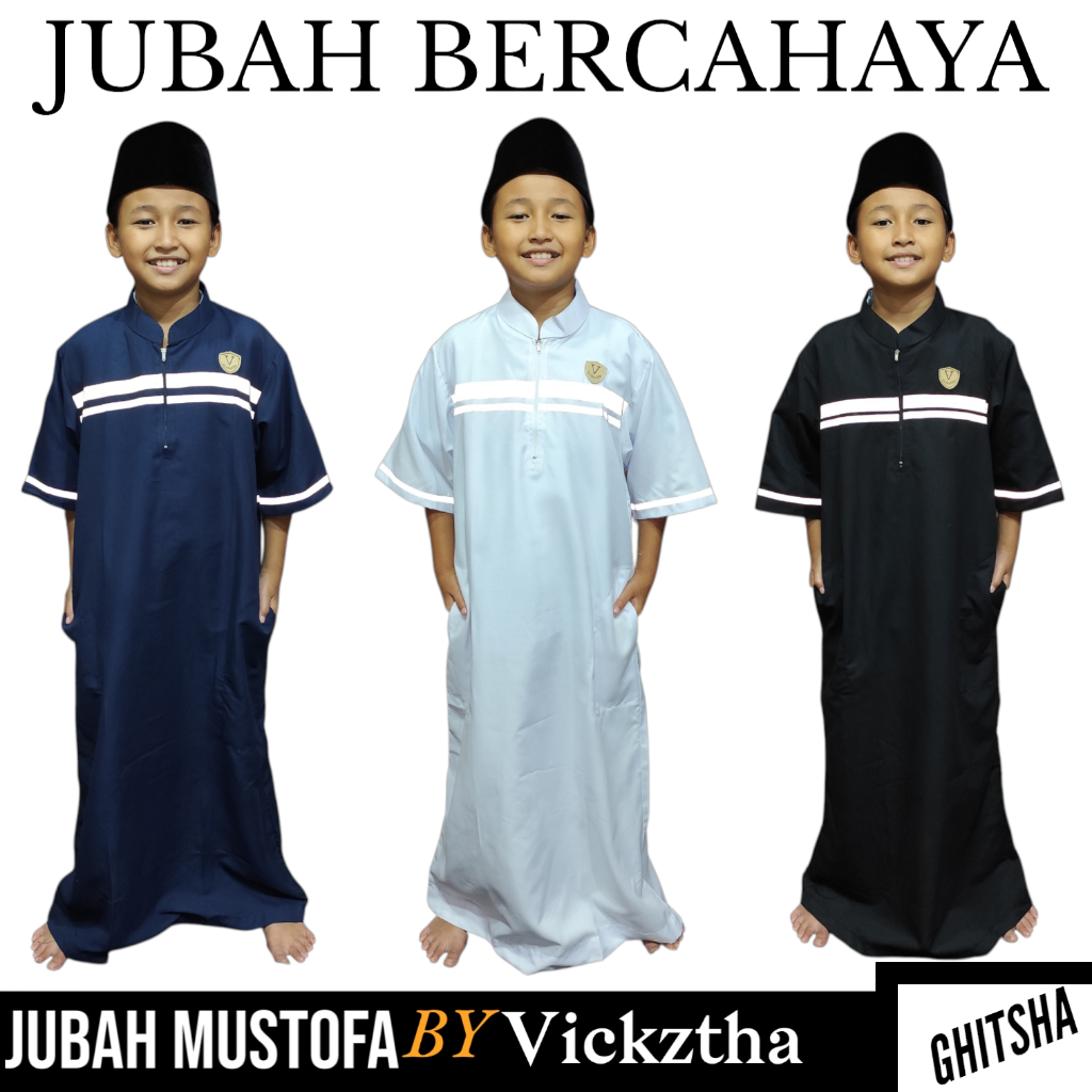 Jubah BERCAHAYA - Jubah MENYALA - Jubah Anak - Jubah Remaja - Jubah Pria - Jubah Laki Laki