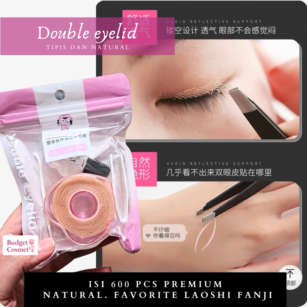 [PASTI ORI] double eyelid PREMIUM SKOT MATA scot favorite laoshi Fanji isi 400 - 600 per rol natural