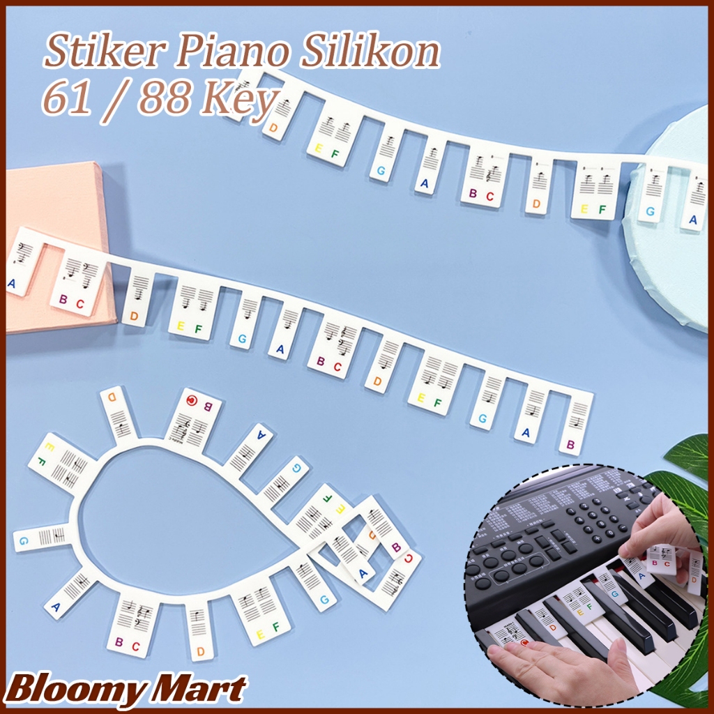 Stiker Keyboard Piano Silikon Stiker Tuts Keyboard Piano Keyboard Stiker Not Piano | Reusable Silico